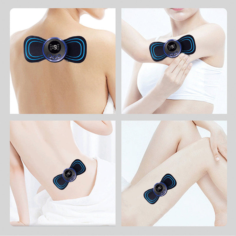 Mini Masajeador de Pulso Eléctrico Premium para Cuello Cervical, Espalda, Hombro